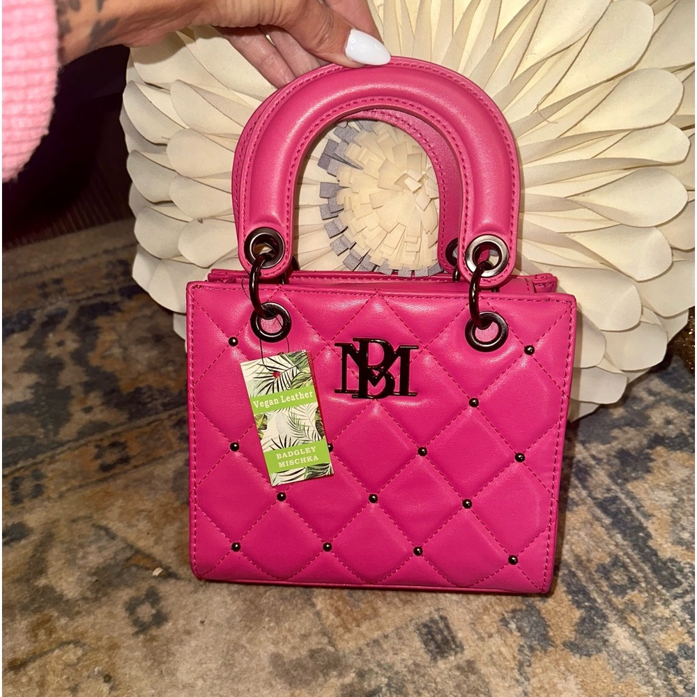 NWT! Authentic Badgley Mischka Small Top Handle Bag!